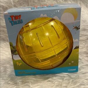 New Pet Exercise Ball All Living Things® Tiny Tales™ Yellow 5”  Hamsters & Mice